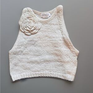 Lovers + Friends White Knit Top